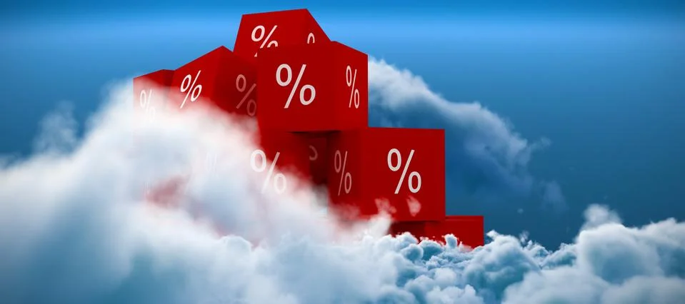 Composite image of vector icon of percentage symbol Stock Photos