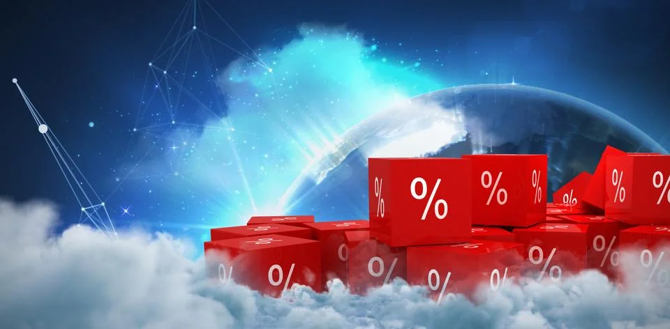 Composite image of vector icon of percentage symbol Stock Photos