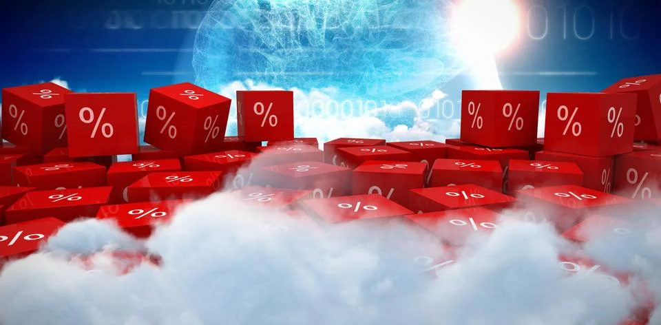 Composite image of vector icon of percentage symbol Stock Photos