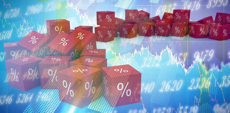 Composite image of vector icon of percentage symbol Stock Photos