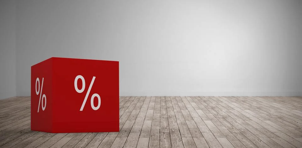 Composite image of vector icon of percentage symbol Foto stock