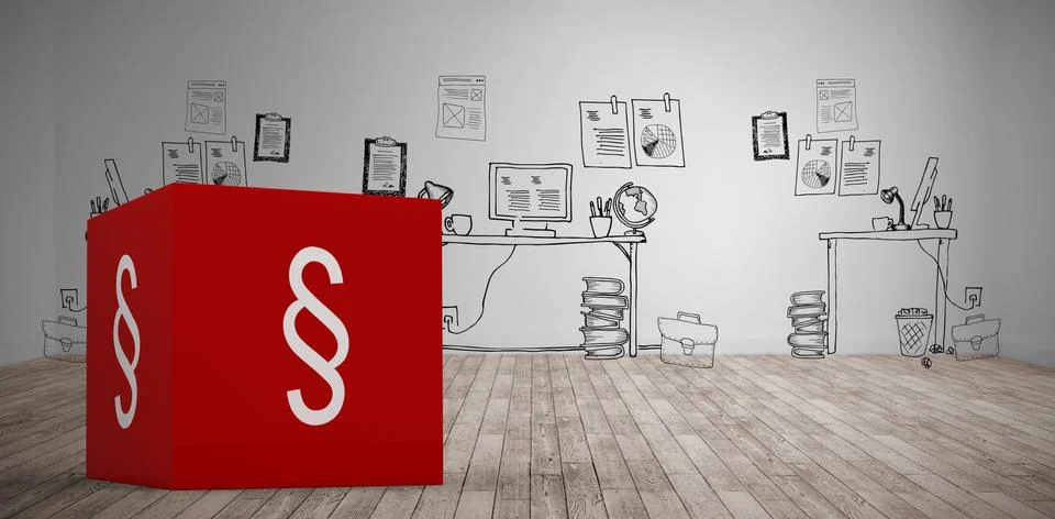 Composite image of vector icon of section symbol Foto stock