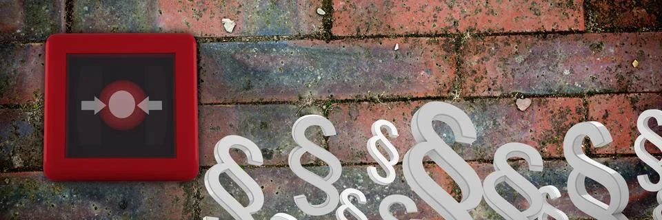 Composite image of vector icon of section symbol Stock Photos