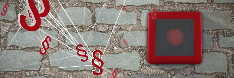 Composite image of vector icon of section symbol Foto stock