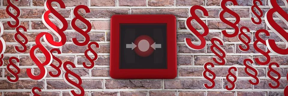 Composite image of vector icon of section symbol Foto stock