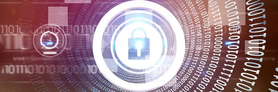 Composite image of vector icon of security logo Illustrazione stock