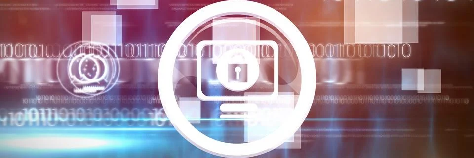 Composite image of vector icon of security logo 스톡 일러스트