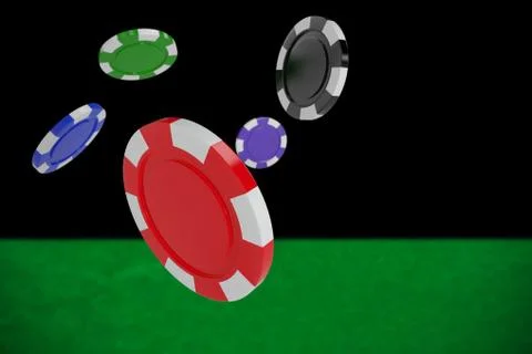 Composite image of vector image of 3d gambling chips Illustrazione stock