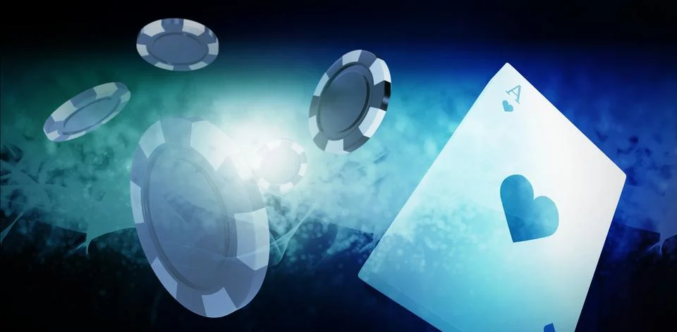 Composite image of vector image of 3d gambling chips Foto stock