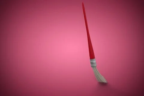 Composite image of vector image of paintbrush Stock Illustration