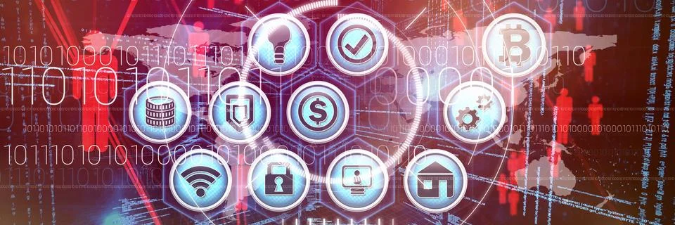 Composite image of vector set of different icons Stock Illustration