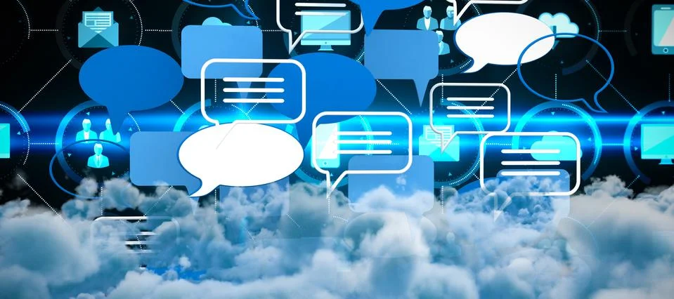 Composite image of view of cloudscape Stock Illustration