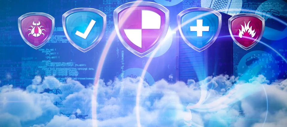 Composite image of view of cloudscape Stock Illustration