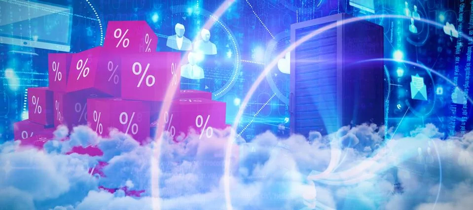 Composite image of view of cloudscape 스톡 사진