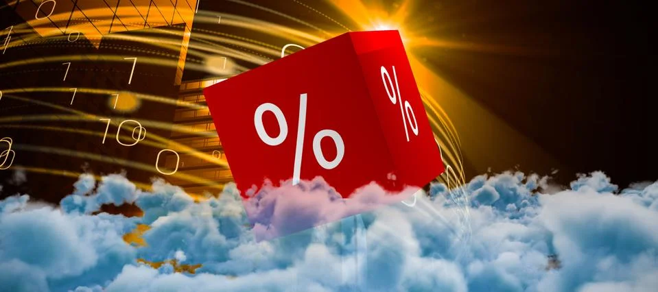 Composite image of view of cloudscape Stockfoto's