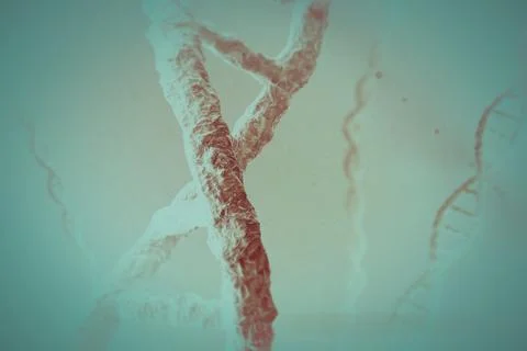 Composite image of view of dna 스톡 일러스트