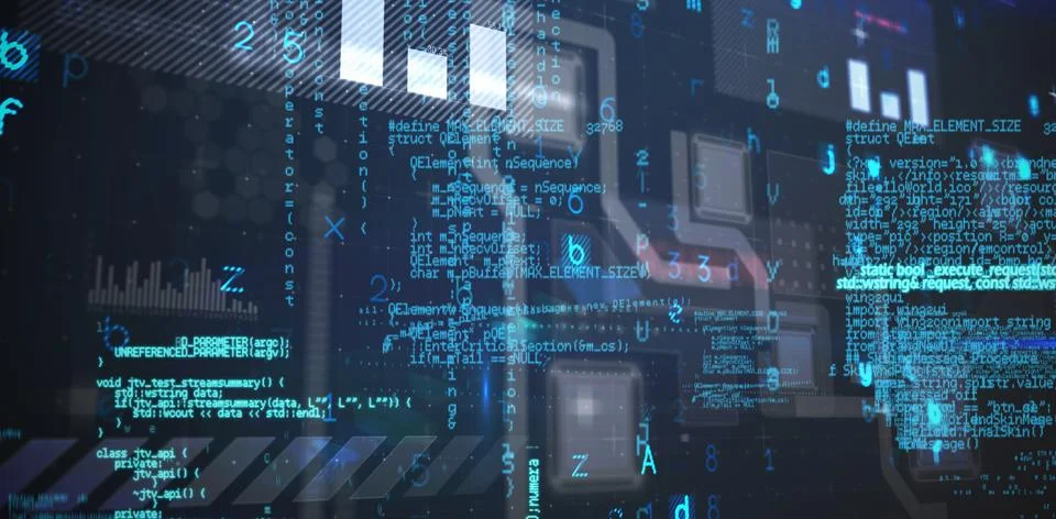 Composite image of virus background Stockillustratie