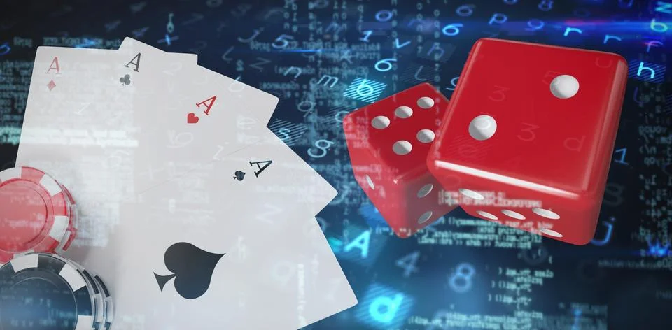 Composite image of virus background Stock Illustration