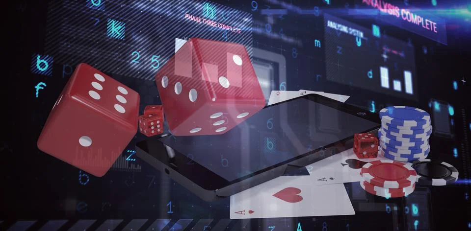 Composite image of virus background Stock Illustration