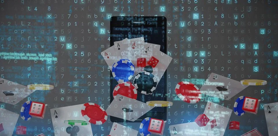 Composite image of virus background Stock Illustration