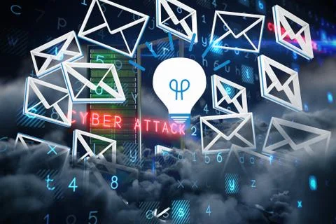 Composite image of virus background イラスト素材