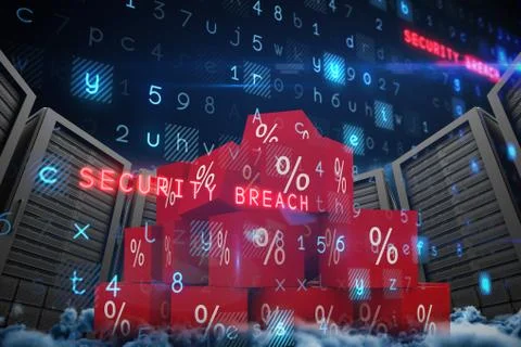 Composite image of virus background Stock Illustration