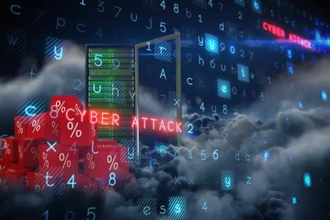 Composite image of virus background Stock Illustration