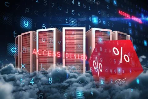 Composite image of virus background Stock Illustration