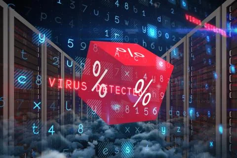 Composite image of virus background イラスト素材