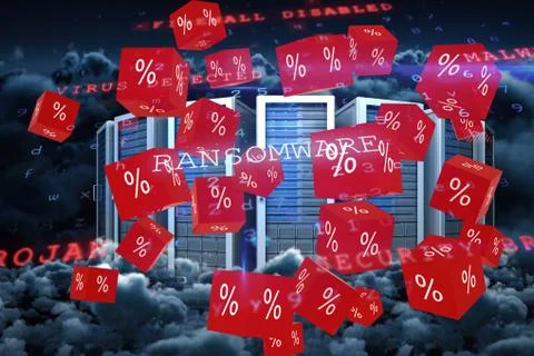 Composite image of virus background Stock Illustration