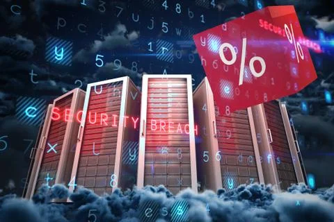 Composite image of virus background イラスト素材