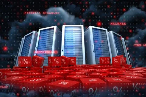 Composite image of virus background Stock Illustration