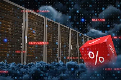 Composite image of virus background Stock Illustration