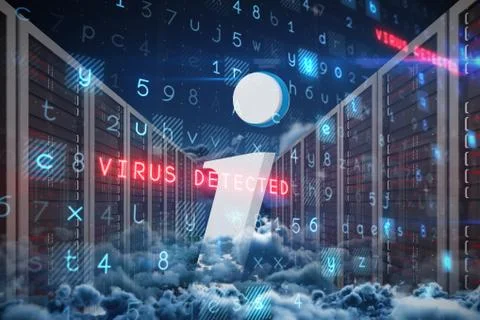 Composite image of virus background Stock Illustration