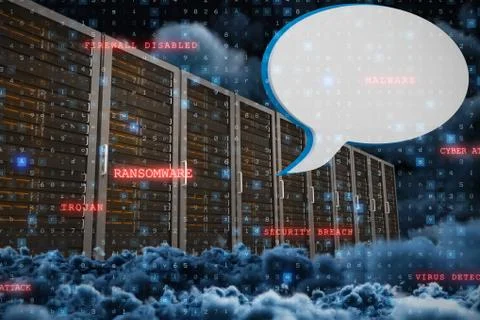 Composite image of virus background Stock Illustration