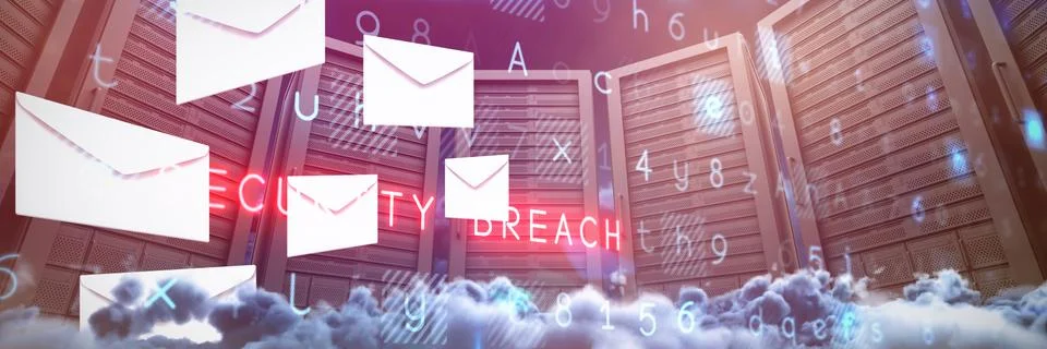 Composite image of virus background Stock Illustration