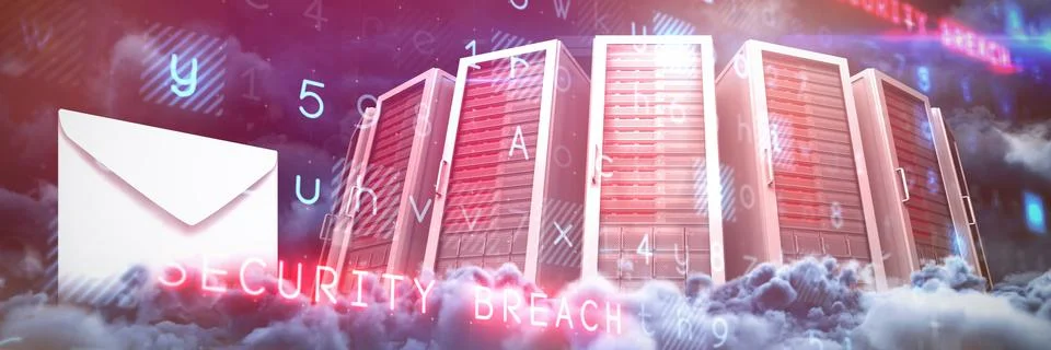 Composite image of virus background Stock Illustration