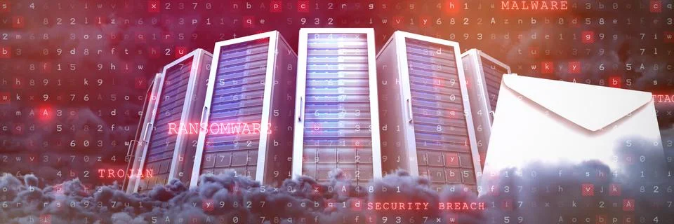 Composite image of virus background イラスト素材