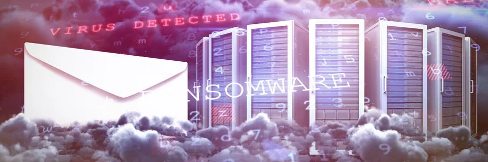 Composite image of virus background Stock Illustration