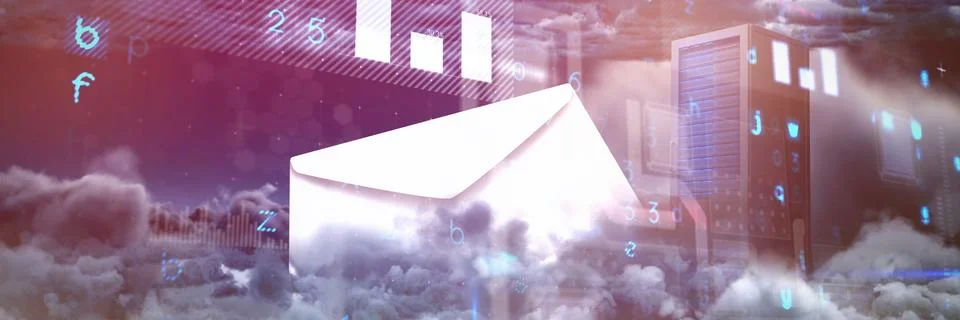 Composite image of virus background Stock Illustration