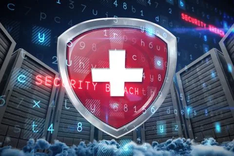 Composite image of virus background Stock Illustration