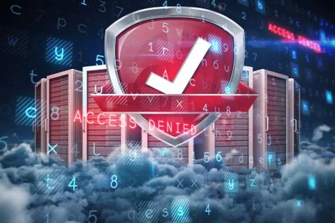 Composite image of virus background Stock Illustration