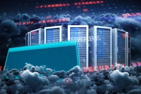 Composite image of virus background Stock Illustration