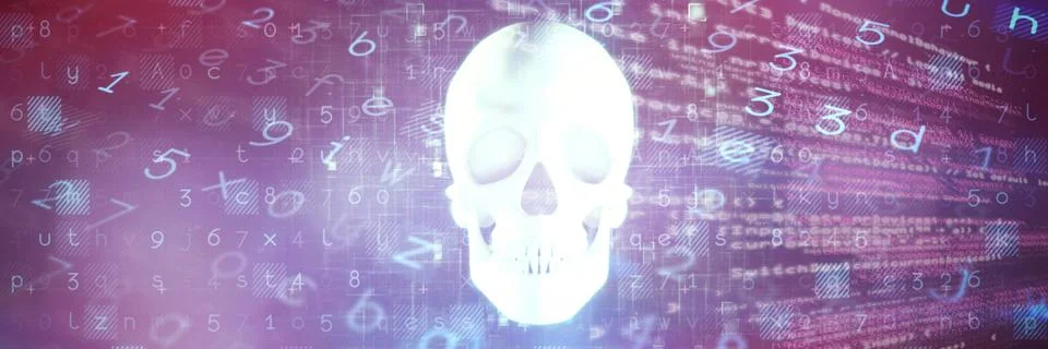 Composite image of virus background Illustrazione stock