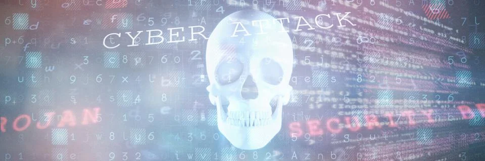 Composite image of virus background Illustrazione stock