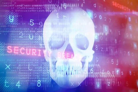 Composite image of virus background 스톡 일러스트