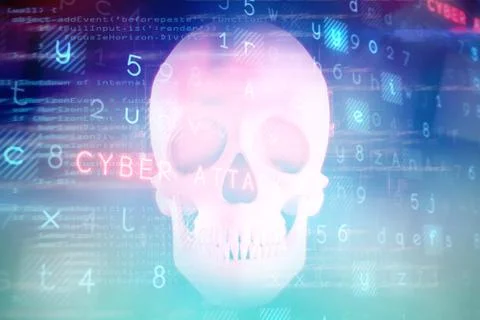 Composite image of virus background 스톡 일러스트