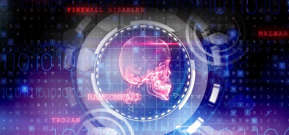 Composite image of virus background Stock Illustration