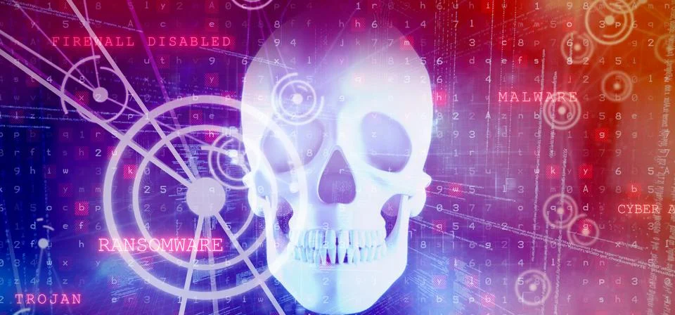 Composite image of virus background 스톡 일러스트