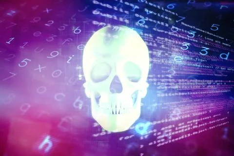 Composite image of virus background 스톡 일러스트